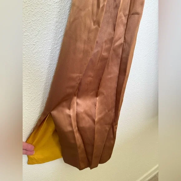 Satin Copper Jumpsuit - Picture 5 of 7